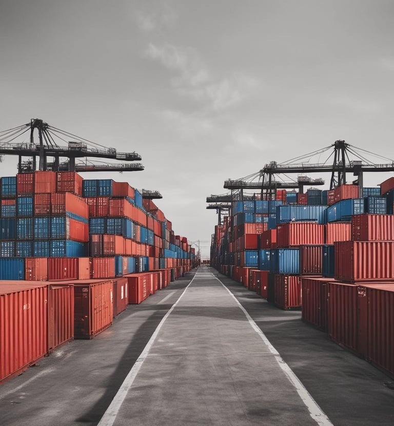 red cargo containers on dock during daytime