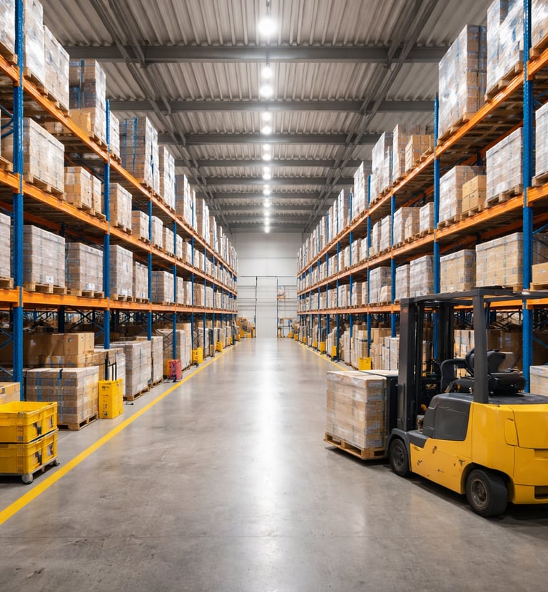 almacen moderno con proteinas vegetales y edulcorantes