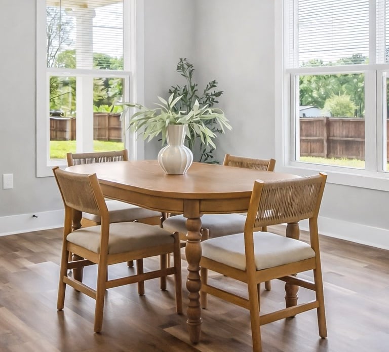 dining room expert staged by staging house