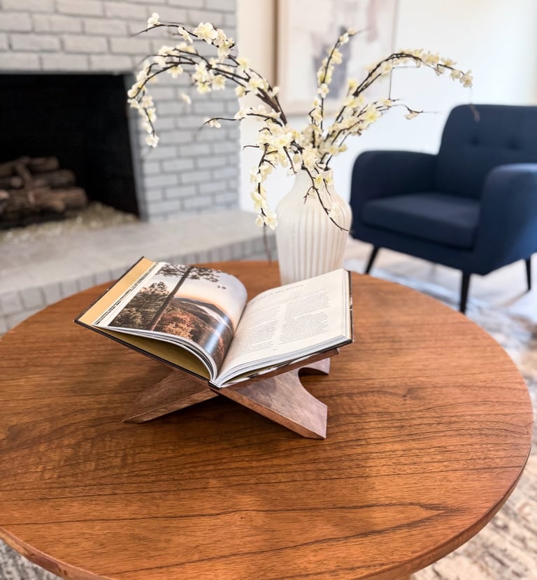 details coffee table staging house