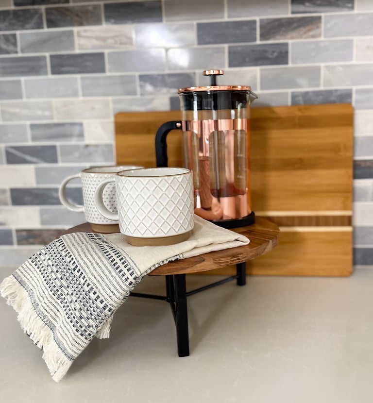 detailed coffee decor staging house