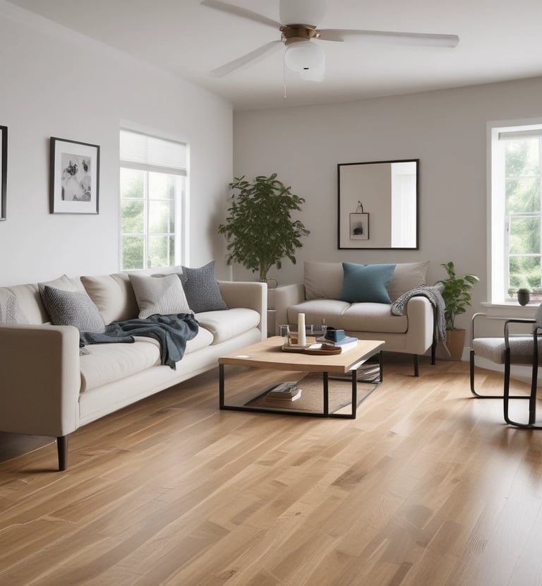 Bright bedroom showcasing soft carpet flooring that adds comfort and style.