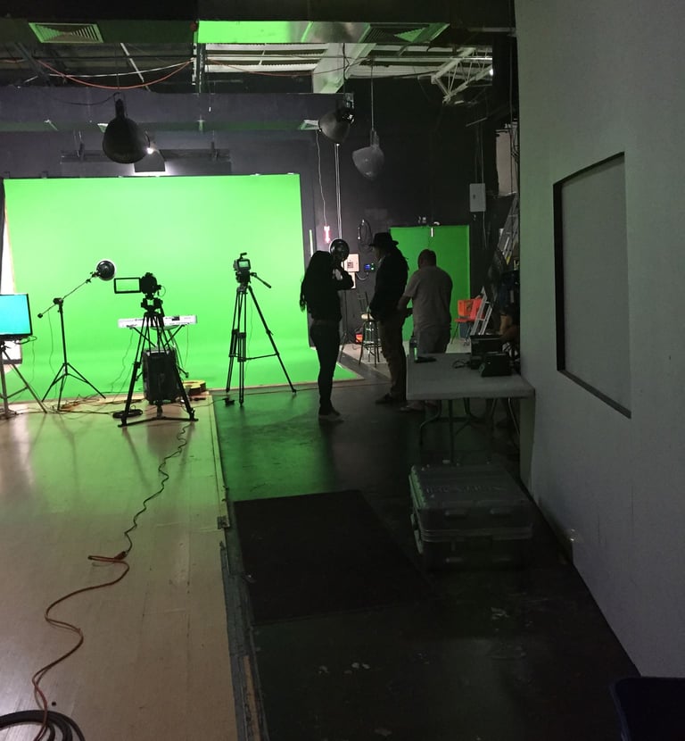 Shooting at Darwin Quinone's studio in Puerto Rico