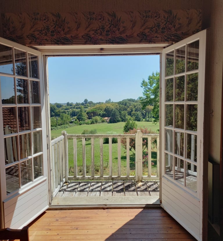 Frankrijk -Sud-Ouest- Nouvelle-Aquitaine -Gironde eerste verdieping - master suite met eigen badkame