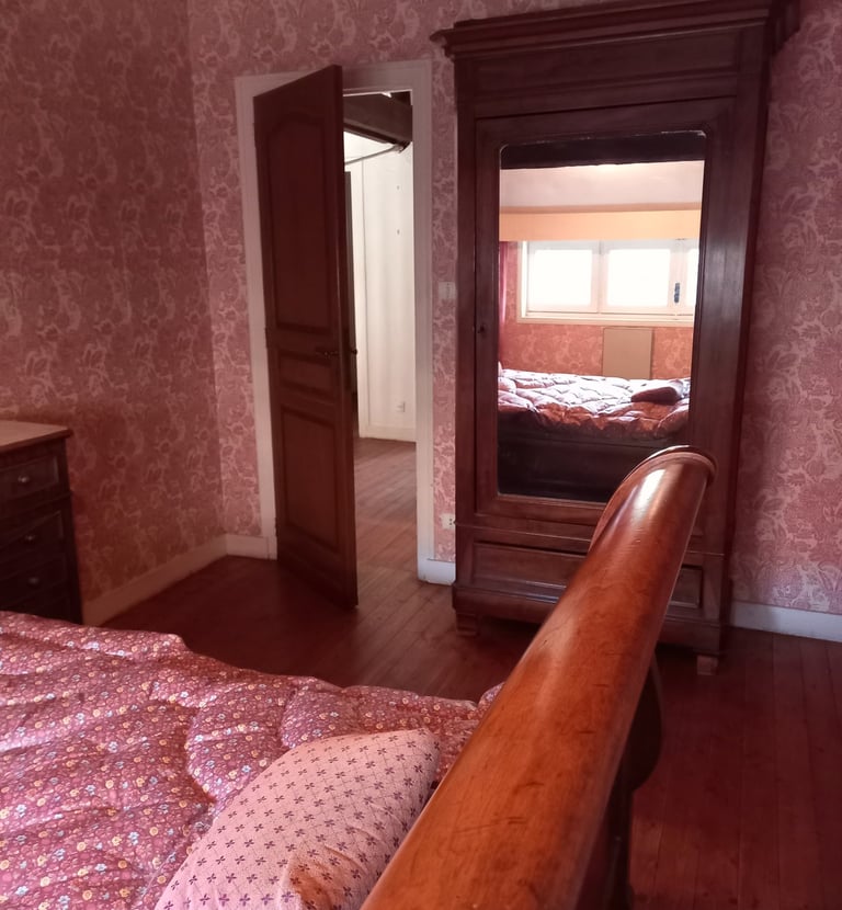 Frankrijk -Sud-Ouest- Nouvelle-Aquitaine -Gironde eerste verdieping - die rose kamer2