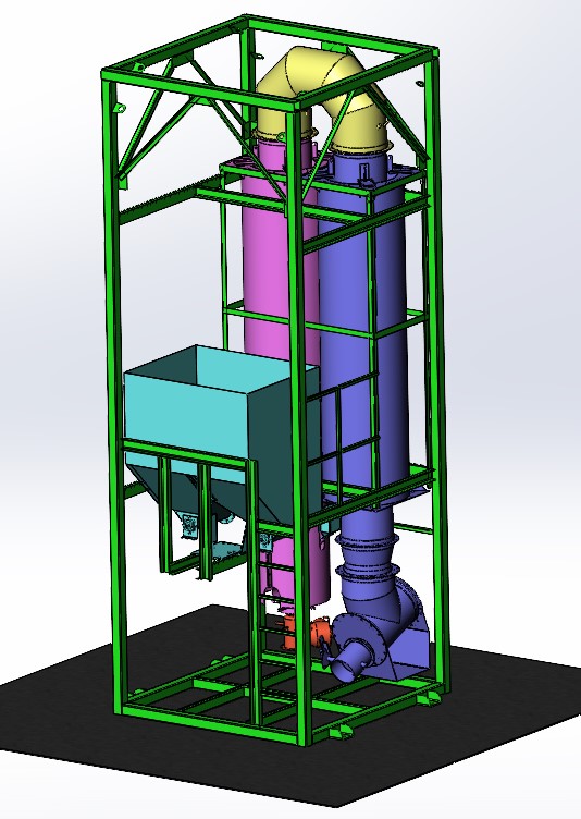 Perlite processing machine (model)