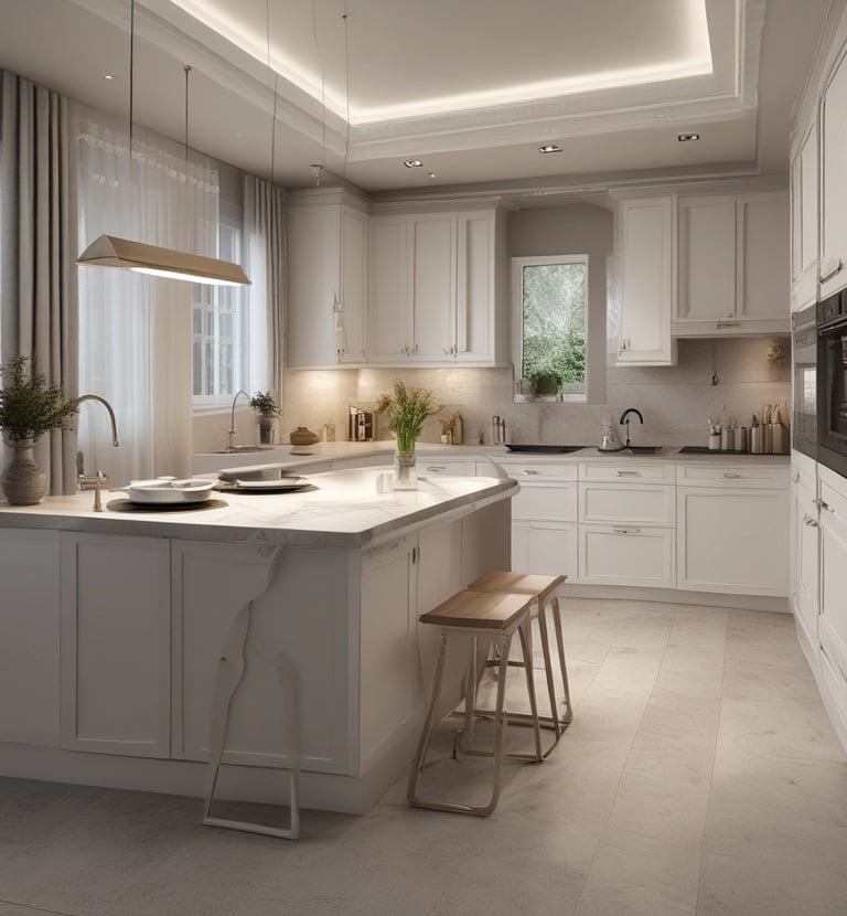 A stylish wardrobe featuring sleek designs and neutral colors.