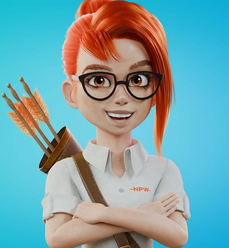 mascote 3D personagem 3D