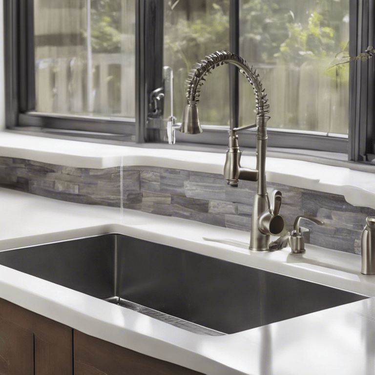 kitchen sink and countertops