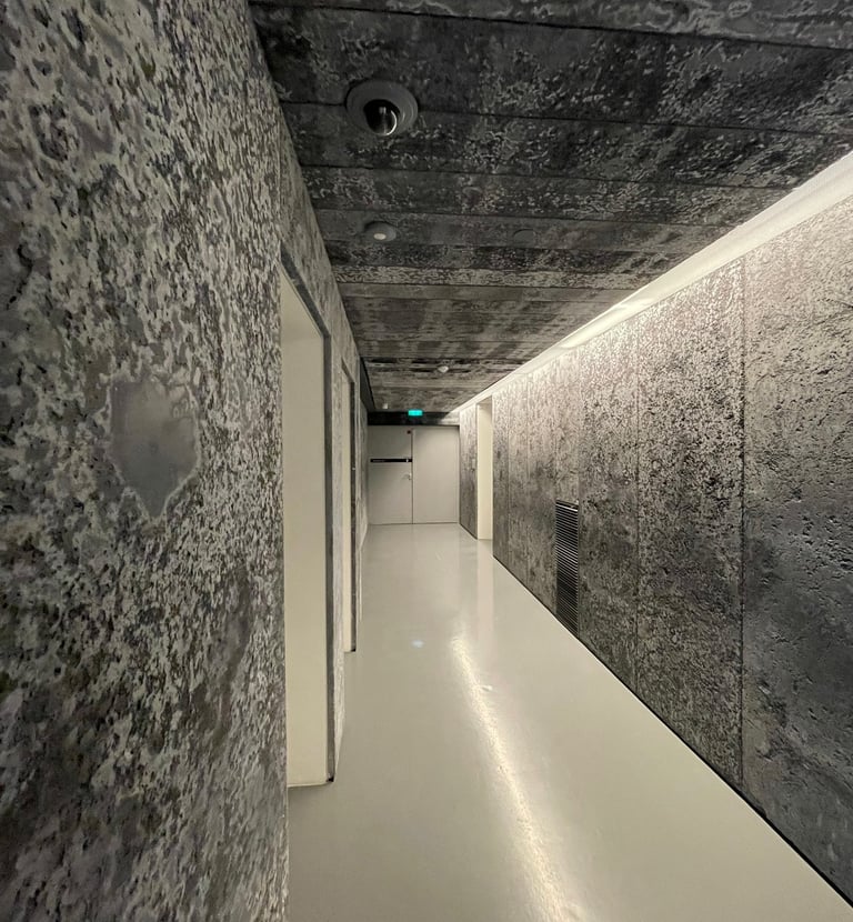 panneau béton de sel - tour LUMA - Arles