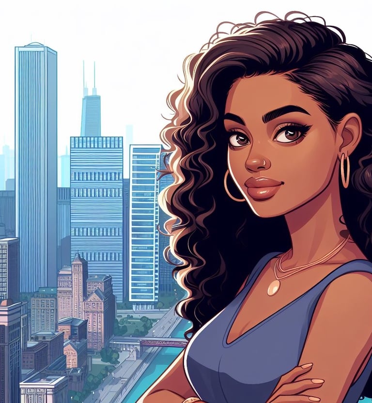 Selam Ghenet, a mesmerizing Ethiopian beauty adjusting to life in Chicago.