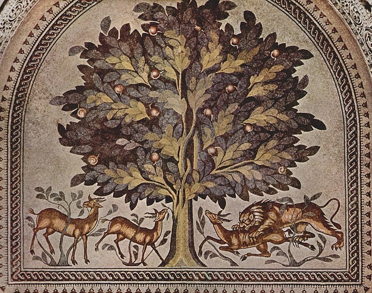 The Umayyad mosaics of Hisham's Palace.