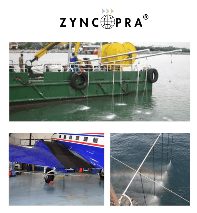 Oil spill dispersant spray system.