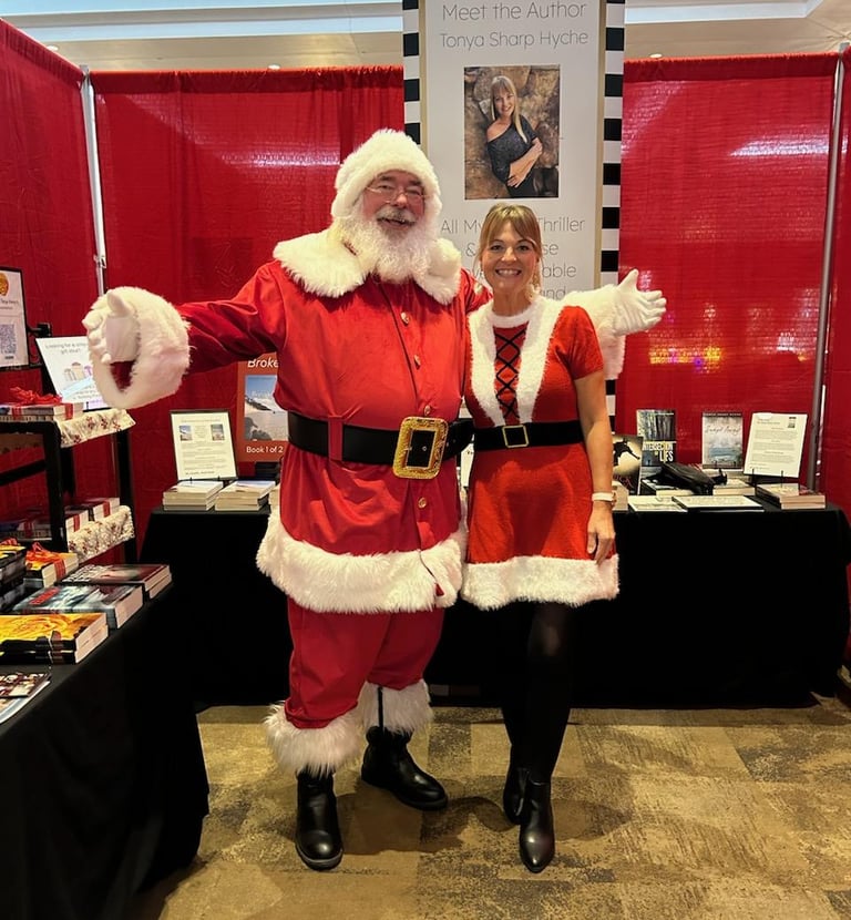 The Santa Cowboy at Home Holiday Markets with author Tanya Sharp Hyche