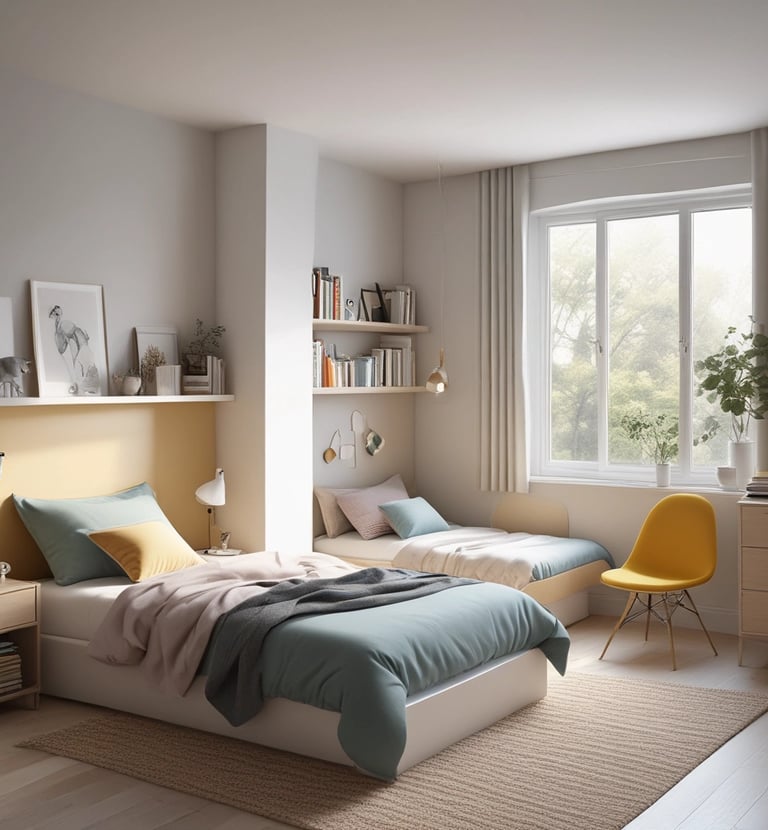 Cozy office space makeover with sleek furniture and organized layout