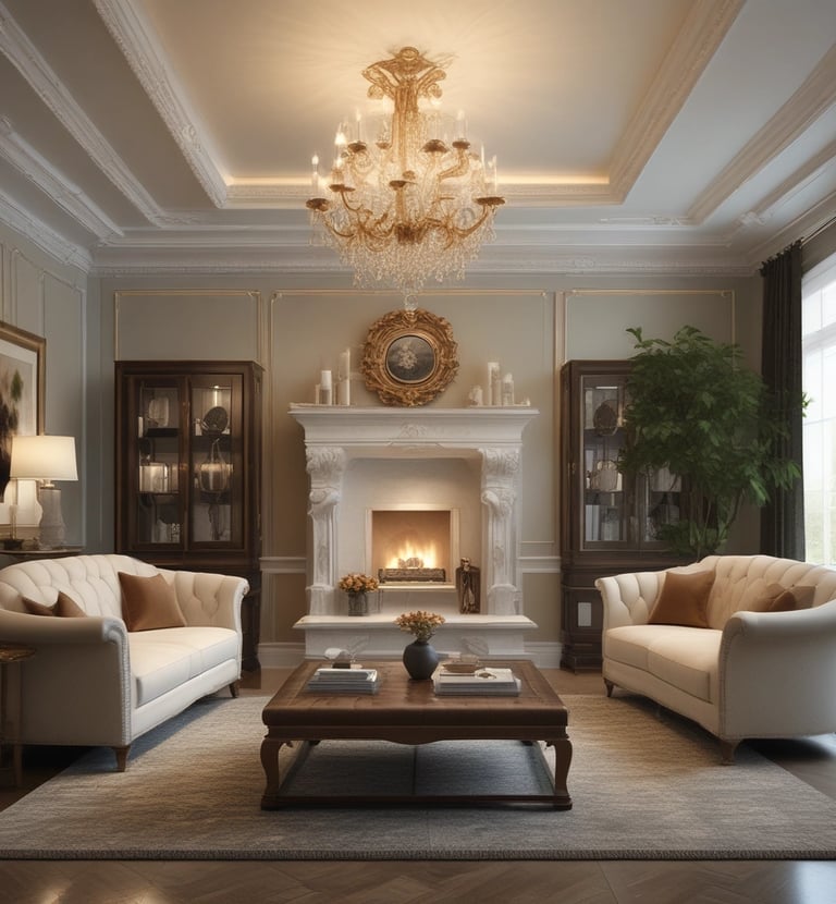 Cozy bedroom setup featuring a stylish bed and matching nightstands