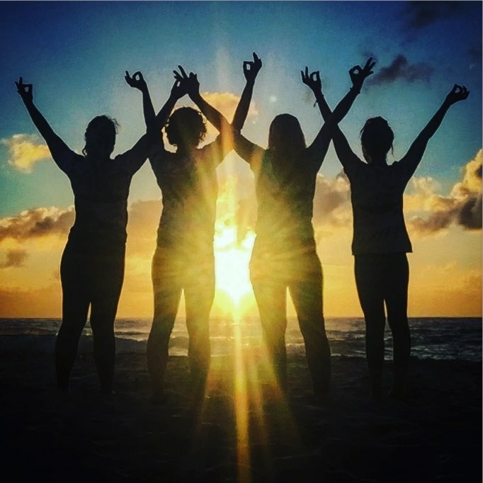 Yoga at sunrise