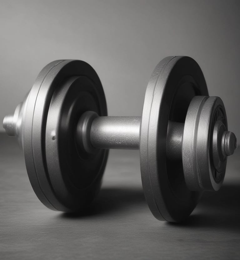 a man in a gym room with a barbell
