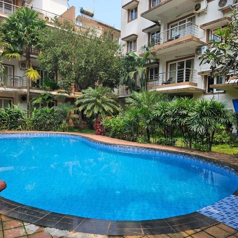 Goa 1 BHK AC fully furnished apartments , 5 minutes walk to Baga Beach, North Goa.