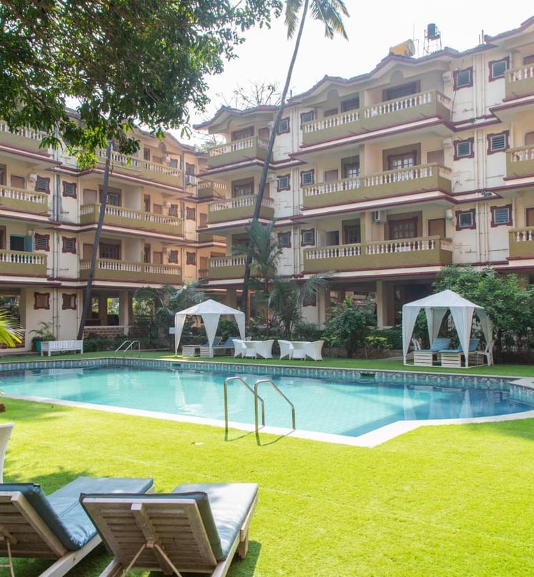 Goa Candolim beach 2BHK AC Apartment, 1 km from Candolim beach.