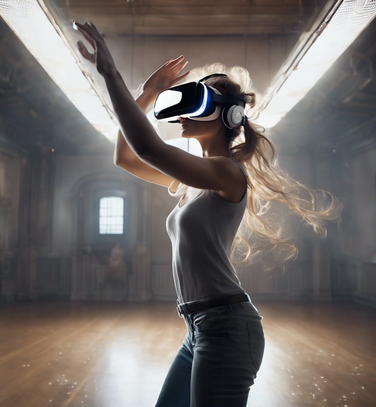 a woman sitting at a table in front of a laptop computer