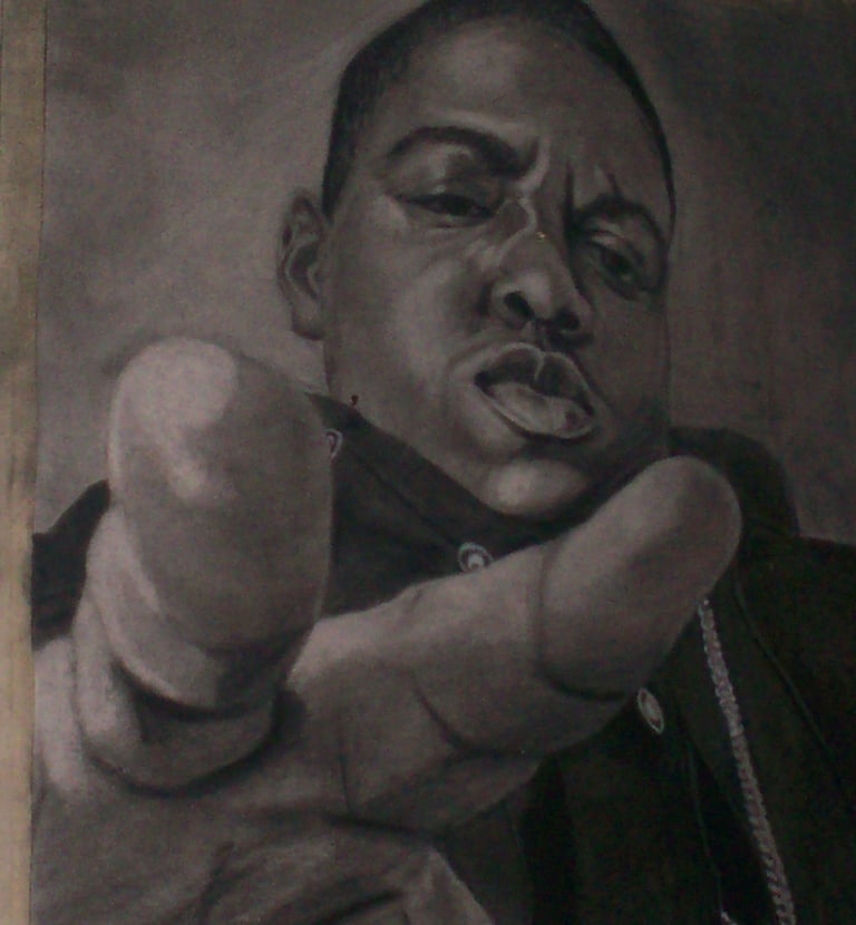Biggie Smalls Drawing by C. Brown