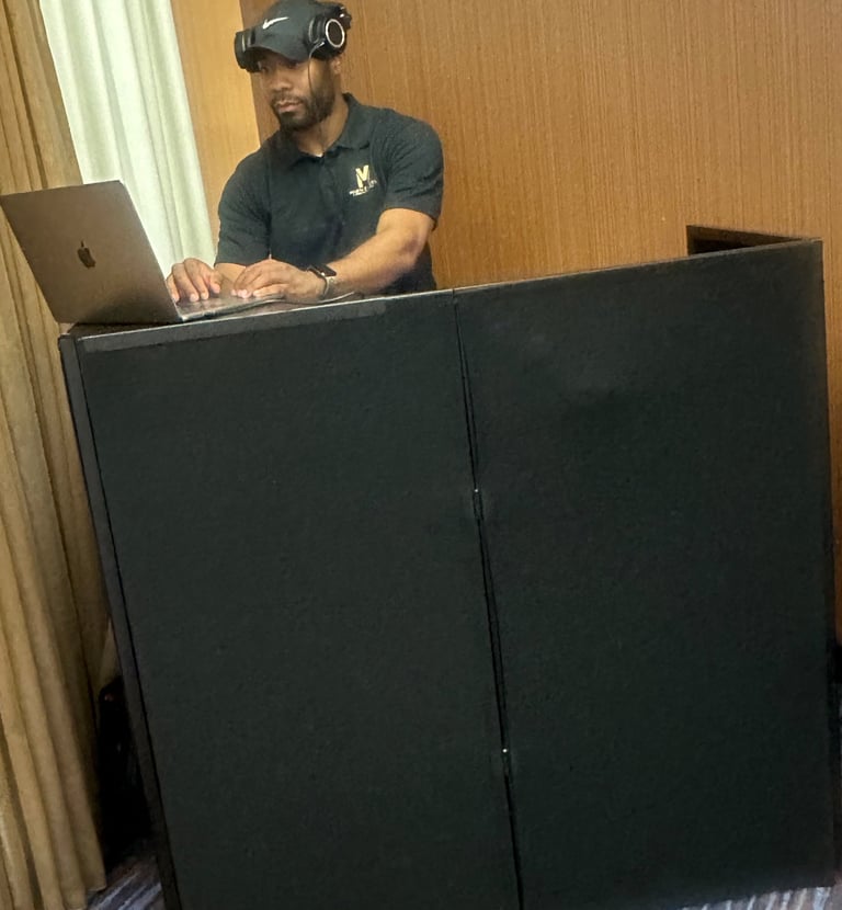 DJ Smoov performing at birthday party in Charlotte, NC.