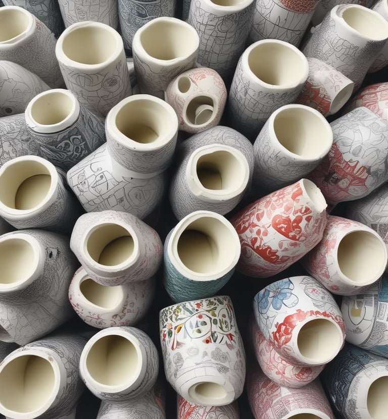 A close-up of sublimation technology in use.