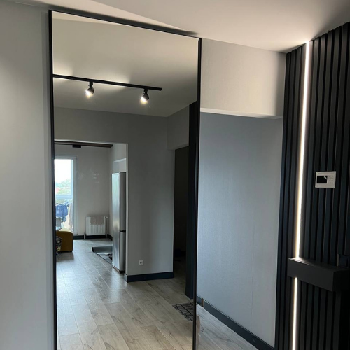 Drzwi przesuwne z lustro system Magic 2