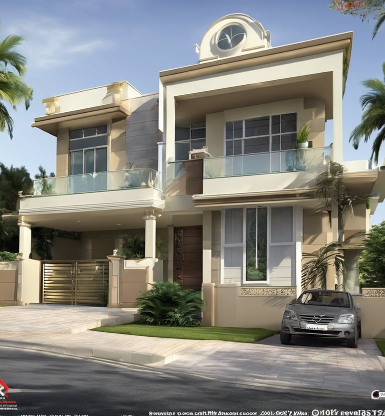 a house with a car parked in front of it