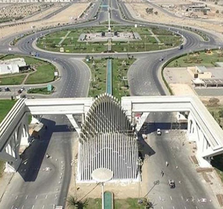 a large city with a lot of traffic and a lot of traffic