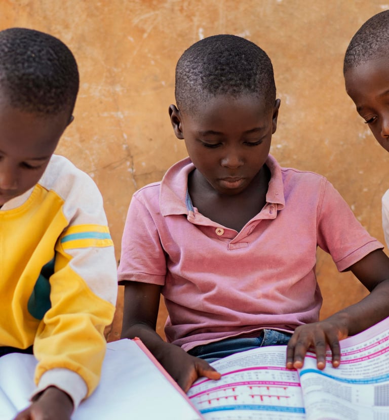 children learning together