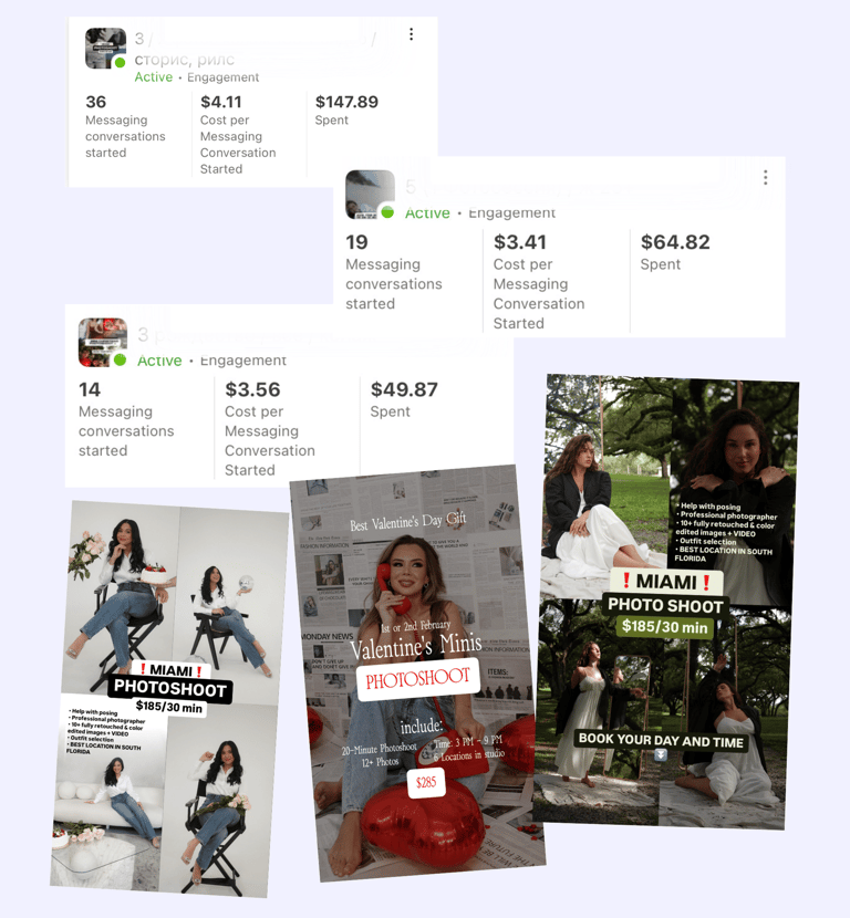 Visual content calendar overview showing planned posts, Reels, and Stories for social media strategy