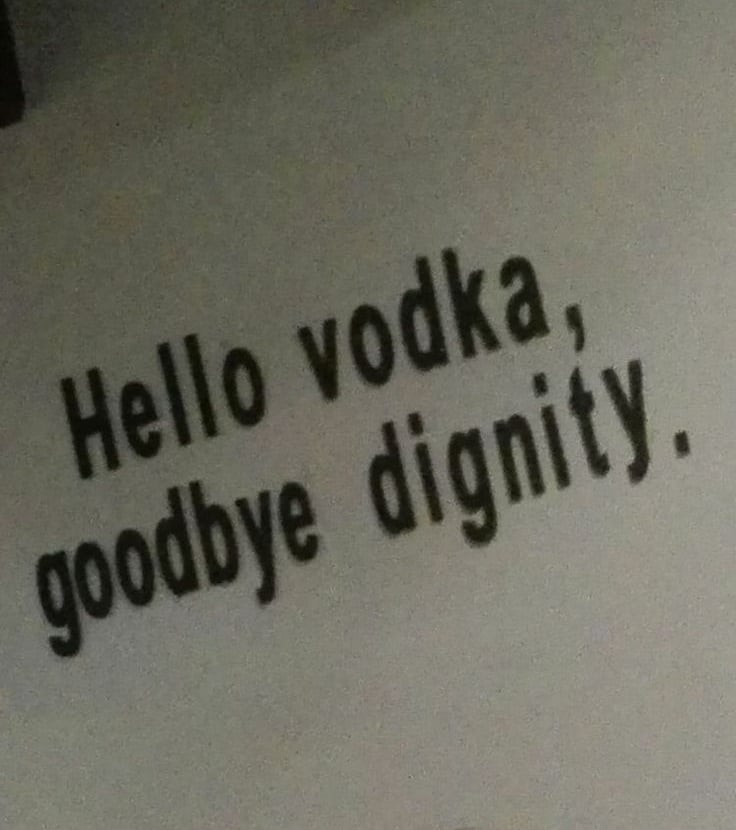 a sign that says hello vodka