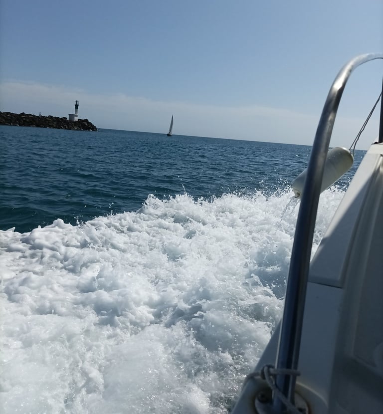 Heading out of the port