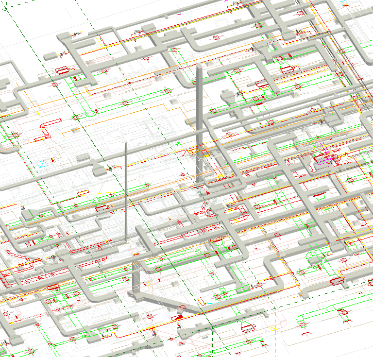 Plans 3D réseaux de ventilation