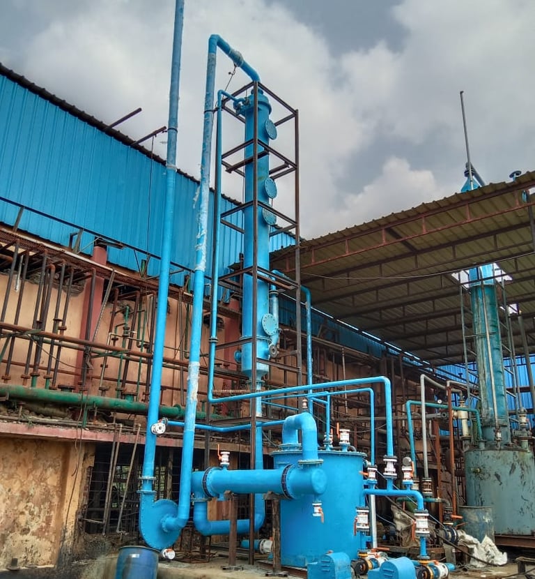 h2S GAS SCRUBBING SYSTEM WITH HEAT EXCHANGER