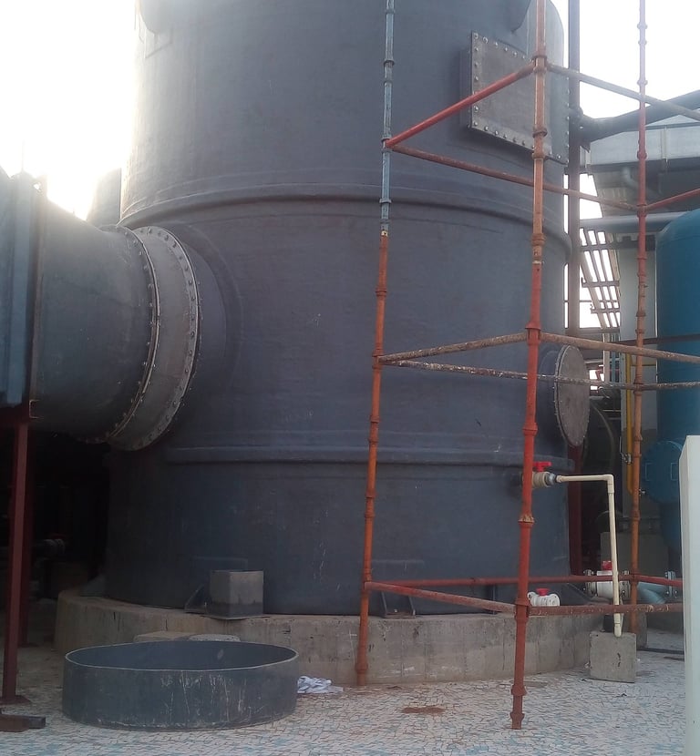 Fume Scrubbing system for Laboratory fume hoods, capacity 52000 cfm