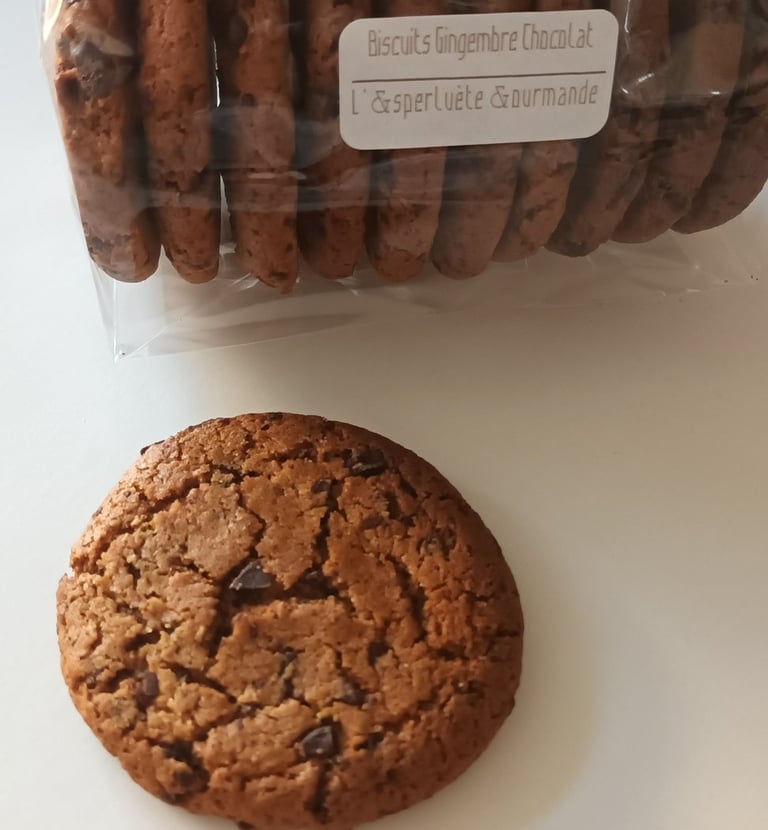 chocolate gingernuts biscuits croquants au gingembre