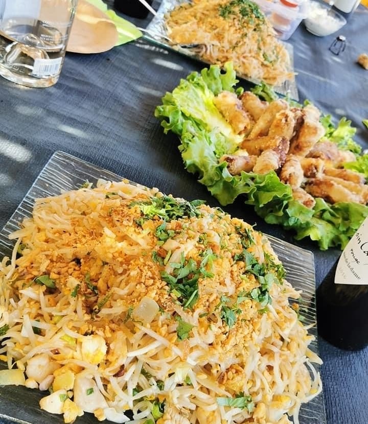 a table with a bottle of wine and a bottle of wine