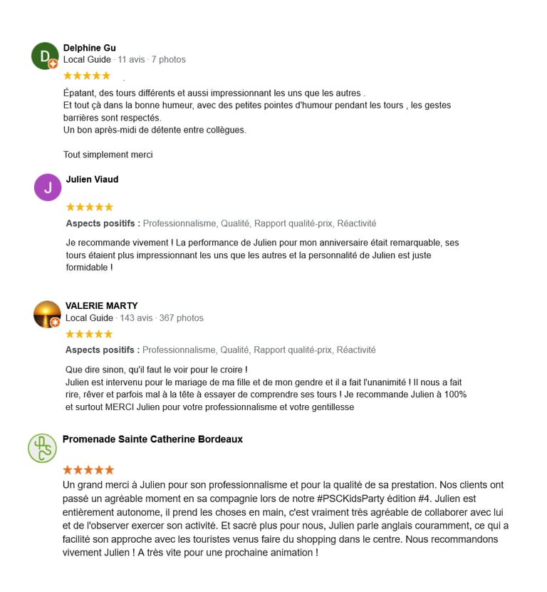 avis magicien Bordeaux Gironde