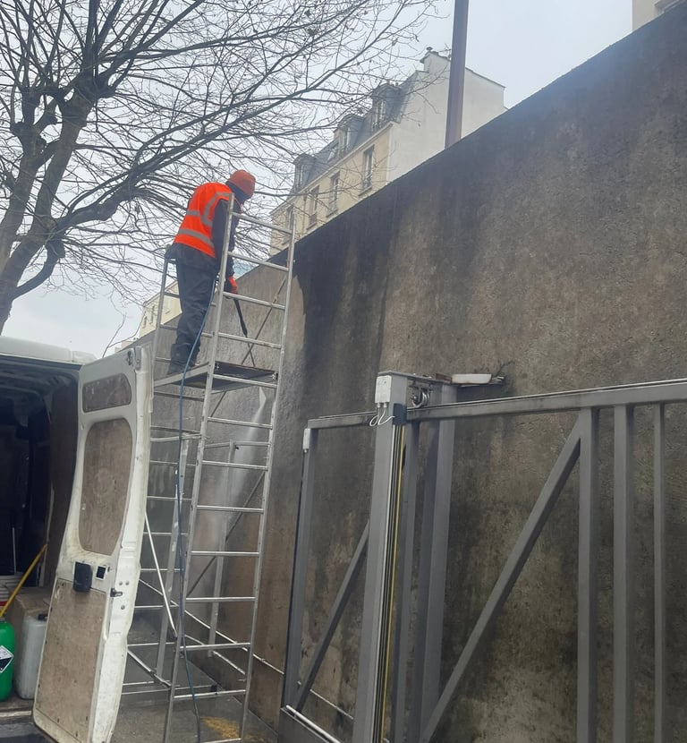 nettoyage de mur