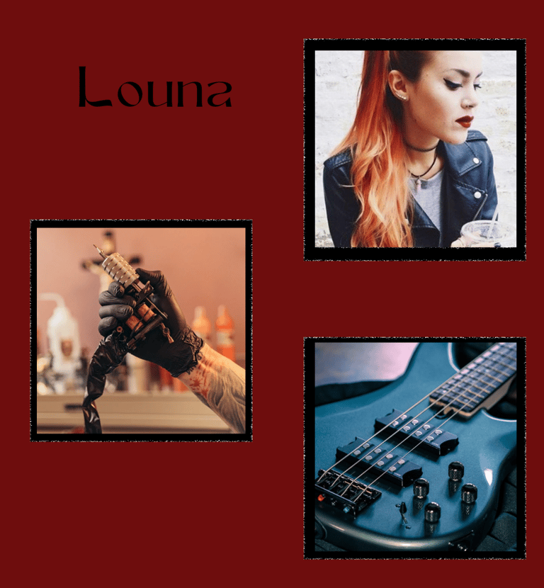 Louna, personnage de "A nos vies égarées" de Farah D.