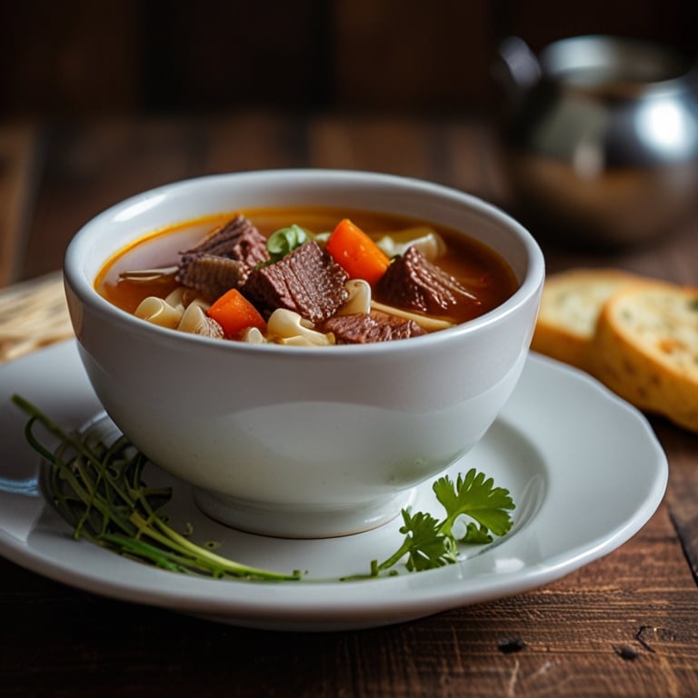 Beef broth/Marhahúsleves