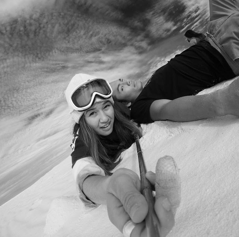 Snowboarding the desert at White Sands, NM
