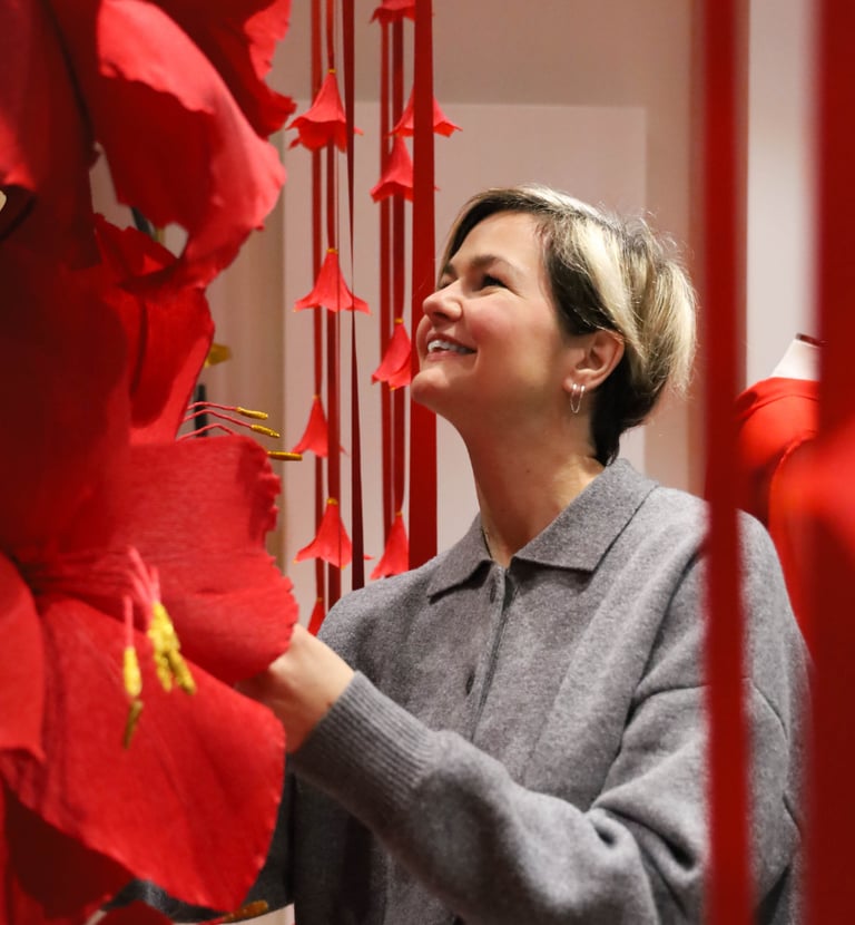 décor de vitrine de Noël