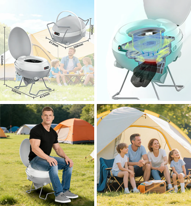 Tesla Toilet Tesla Camping Montage