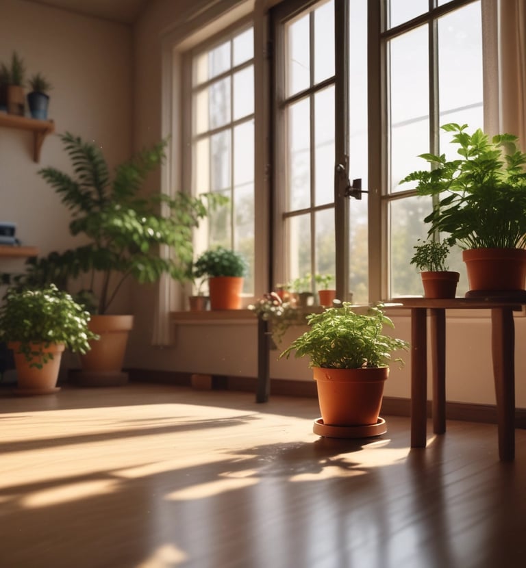 Rows of healthy crops flourishing under a clear blue sky.