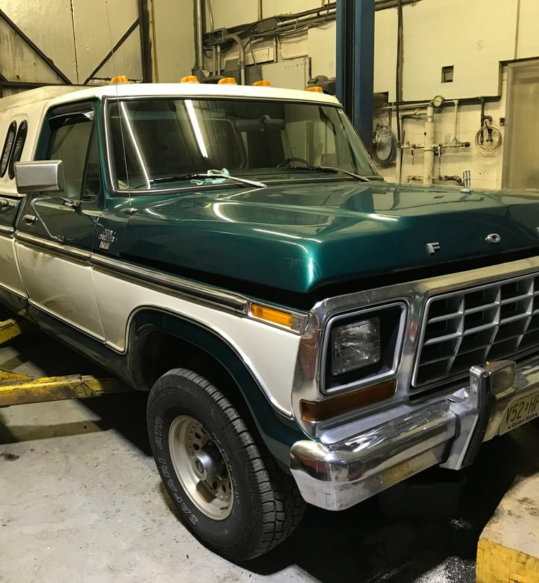 Old ford brought in for an engine swap