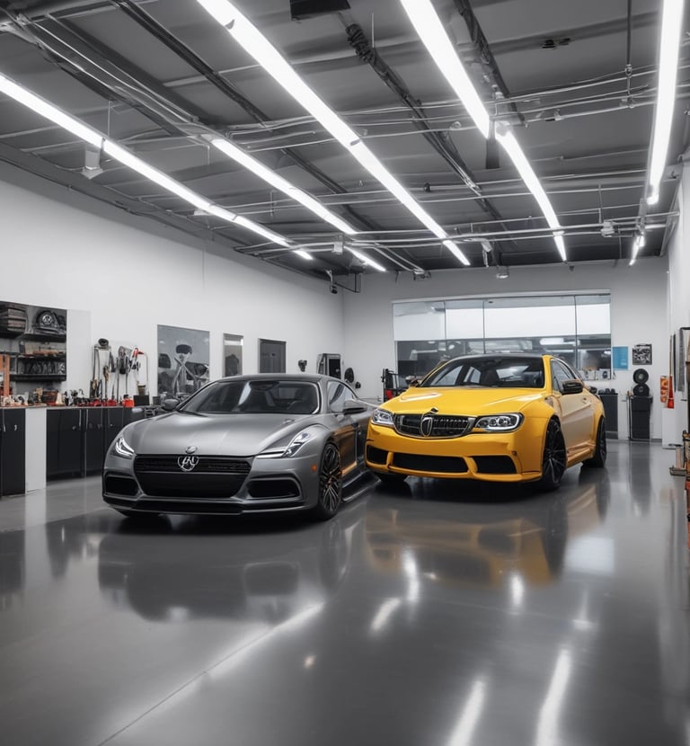A close-up of a luxury car’s illuminated dashboard with subtle gold accents.